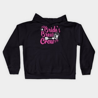 Brides Brew-Crew Bachelorette Party Fun Kids Hoodie